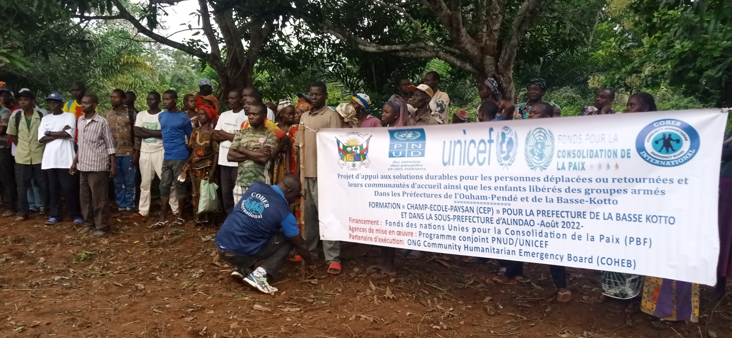 Training of local groups in agricultural techniques